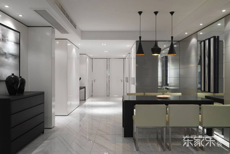 湘潭萬(wàn)境水岸88平米現(xiàn)代風(fēng)格裝修案例