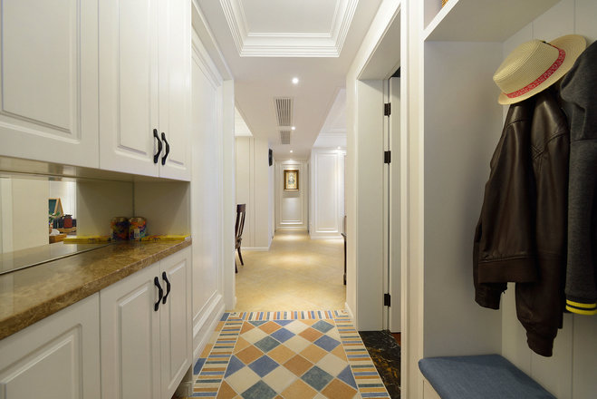 湘潭綠地145平米現代美式風格裝修案例