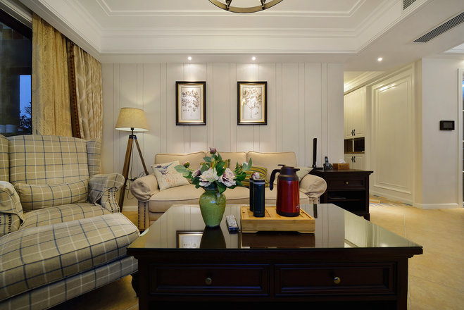 湘潭綠地145平米現代美式風格裝修案例