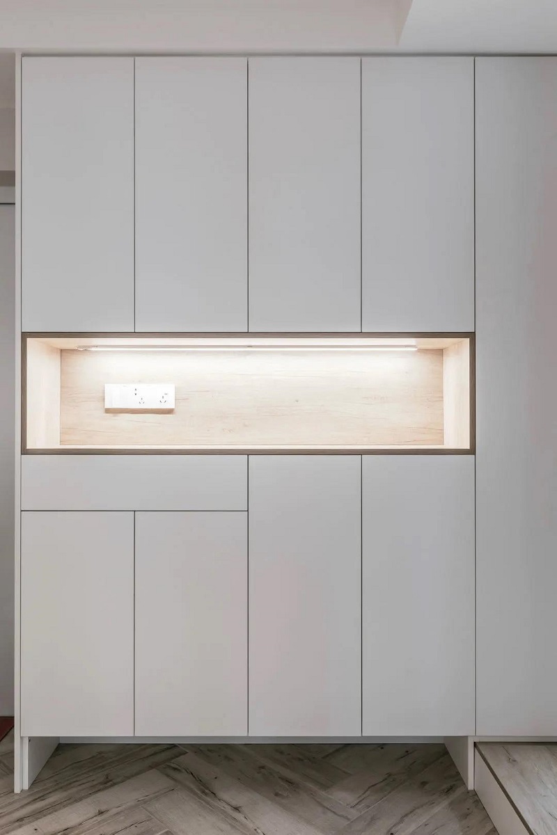 108平米現(xiàn)代簡約效果圖，不做電視墻裝修效果一樣好