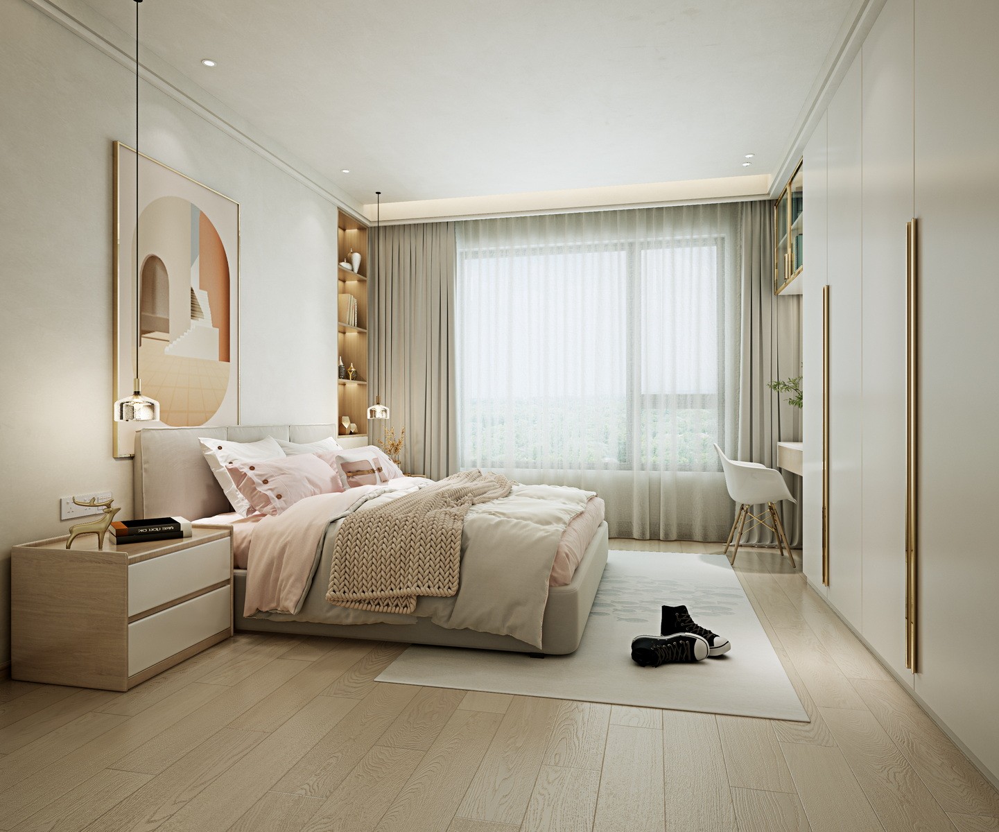 80平現(xiàn)代兩房裝修風格，追求生活的品質(zhì)