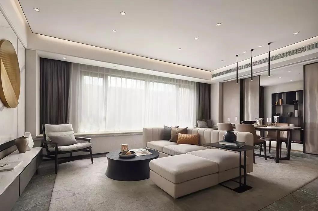 131㎡現代風格新房裝修案例，絕美大橫廳！