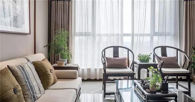 140平中式風格裝修案例，一個客廳都美爆了！