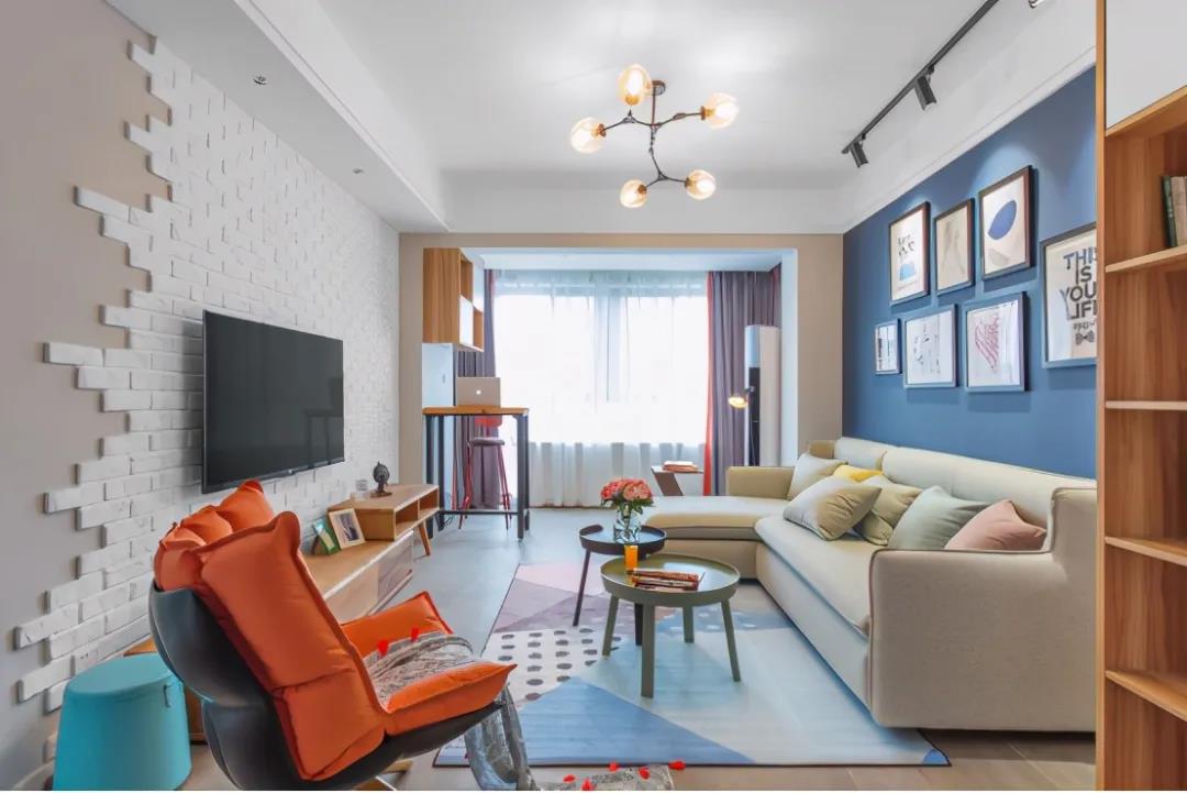 小戶型北歐風裝修案例分享，客廳的設(shè)計溫馨舒適又有格調(diào)