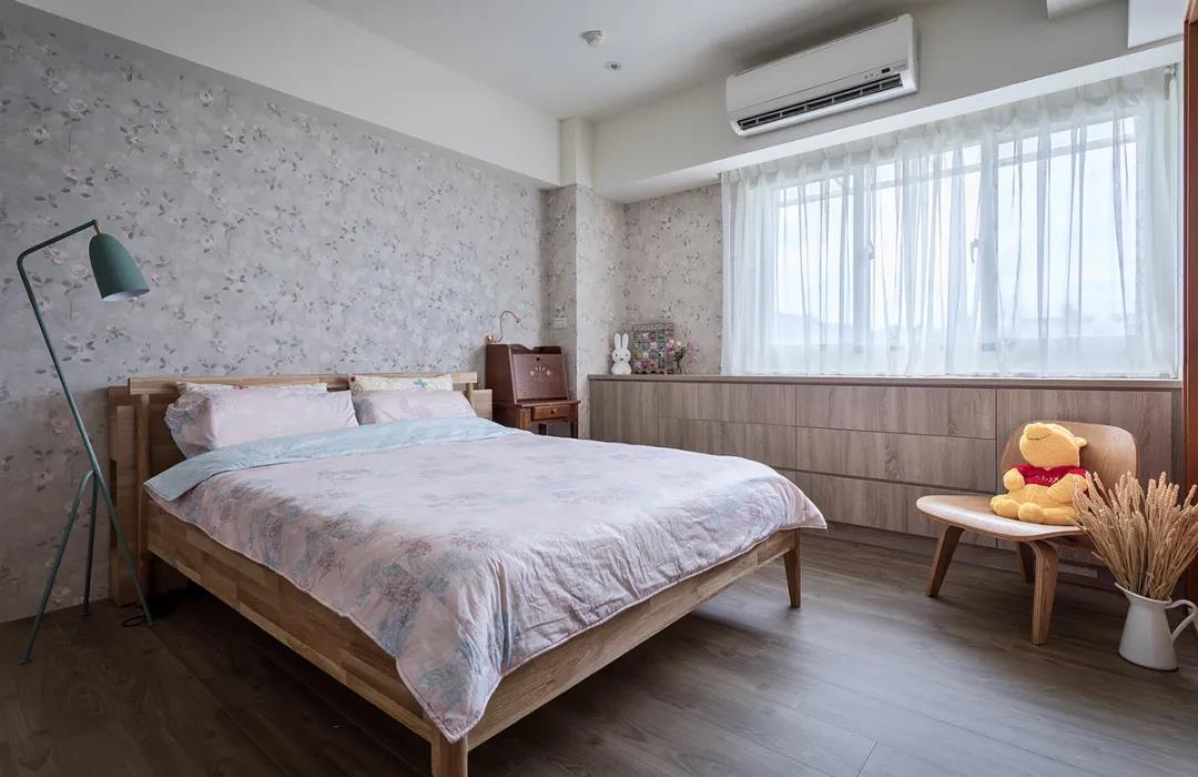 100㎡簡約北歐風格新房裝修案例，湖藍色清新美宅！